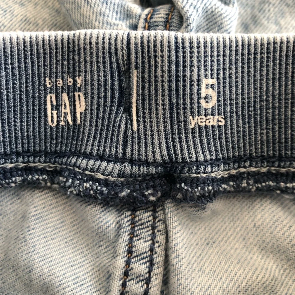 GAP Kids Light Blue Denim Shorts with Drawstring Size 5T